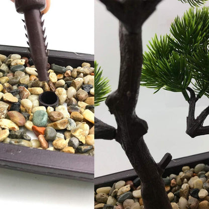 Künstlicher Bonsai-Baum Zimmerpflanze Deko Japanische Kiefer 33cm