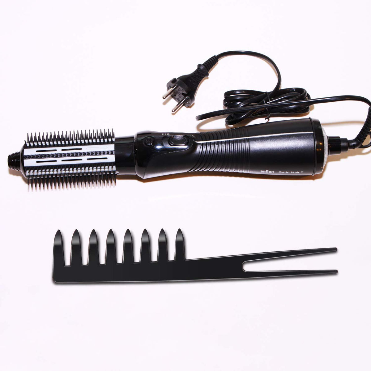 3er Pack Fantail Kämme Schwarz Breit Zahn Detangling Styling für Erwachsene Kinder