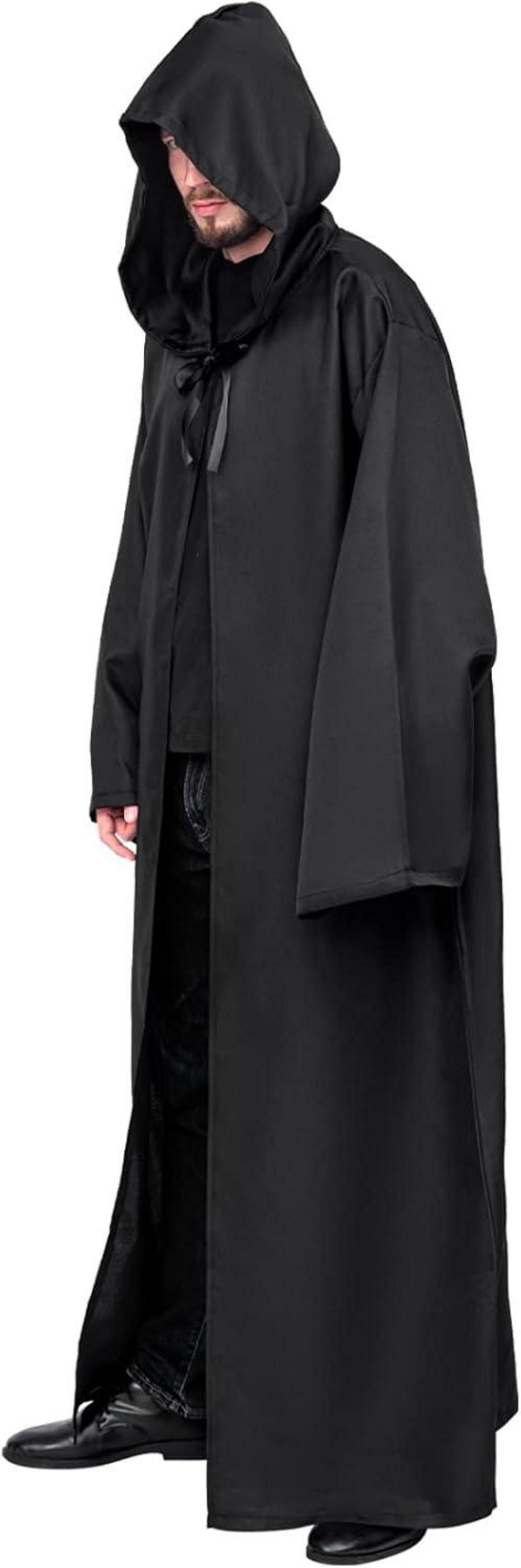 Umhang mit Kapuze Halloween Kostüm Robe Männer Erwachsene