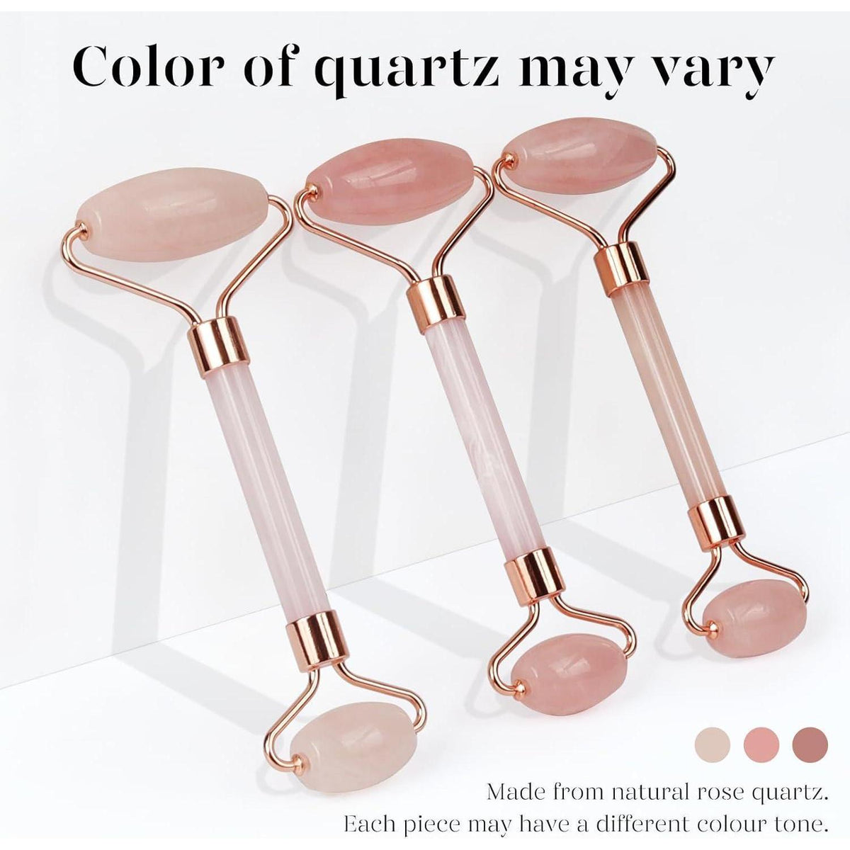 Gua Sha & Rosenquarz Roller Set für strahlende Haut
