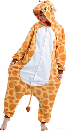 Giraffe Tierkostüm Plüsch Pyjama Jumpsuit Halloween Kostüm S