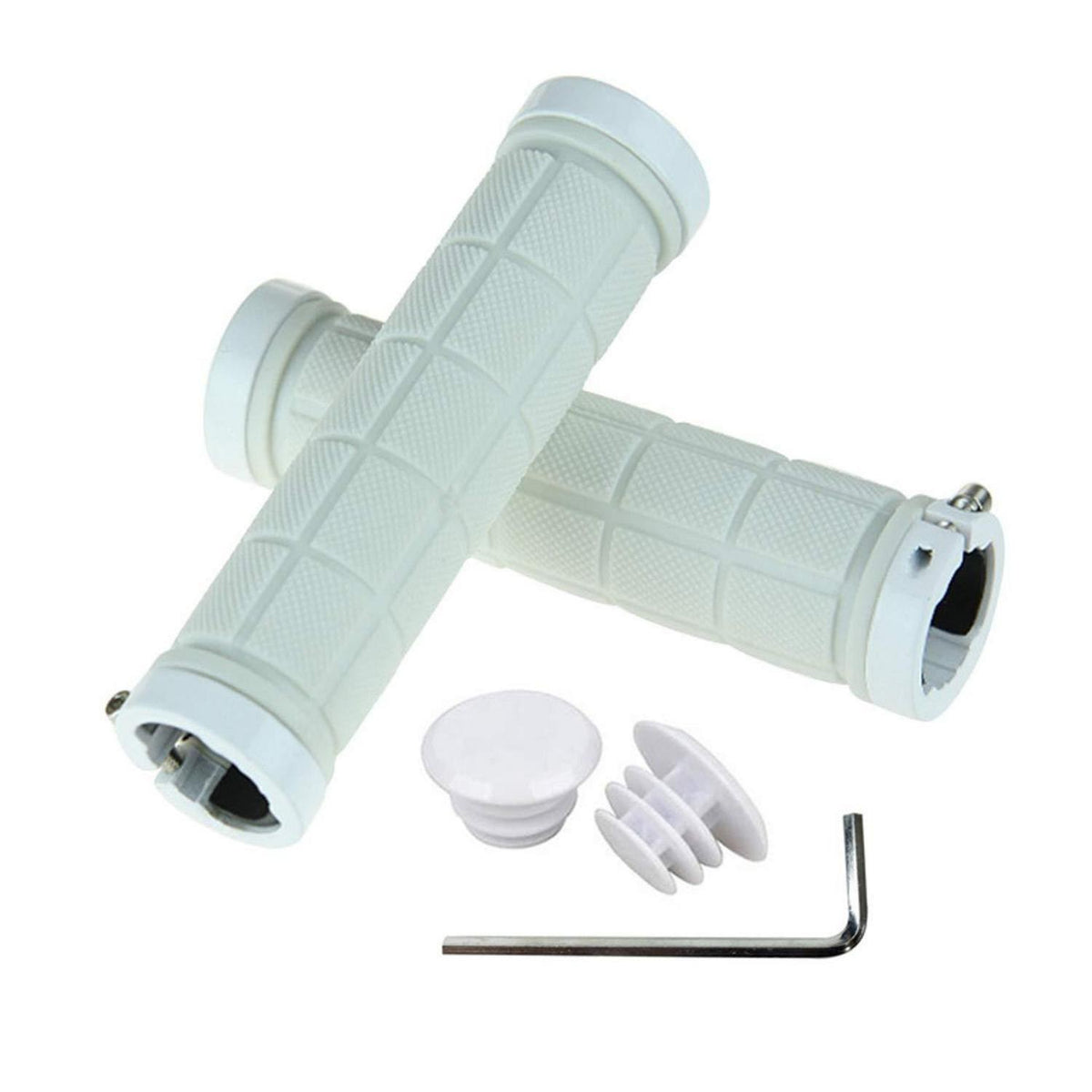 Fahrrad Lenkergriffe Gummi Anti-Rutsch mit Endkappen