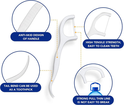 Zahnseide Sticks Dental Floss Interdental Flosser mit tragbarem Etui