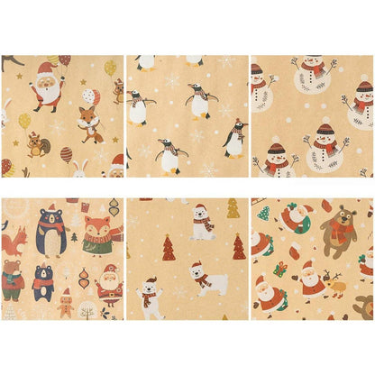 Weihnachtskraft Geschenkpapierblatt