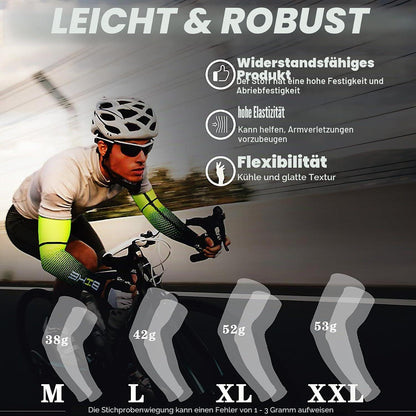 Armlinge Kompression UV-Schutz für Sport & Freizeit Weiß