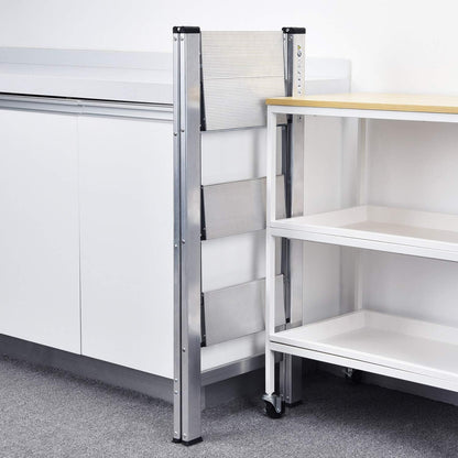 Aluminium Stufenleiter mit Handlauf, rutschfeste