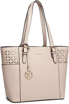Elegante Miss Lulu Damen Handtasche Shopper Laser-Gravur