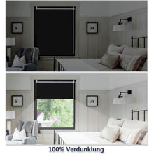 Verdunklungsrollo ohne Bohren 60x150cm Rollos für Fenster