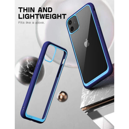 iPhone 11 Hülle Transparent Slim Case Blau 6.1 Zoll
