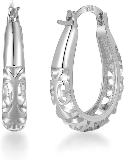 Elegante S925 Silber Ohrstecker mit Kristallen - Damenohrringe