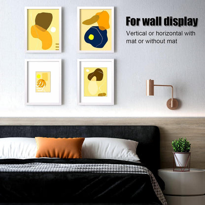 Bilderrahmen 28x36 weiß Holz Acrylglas für Bilder