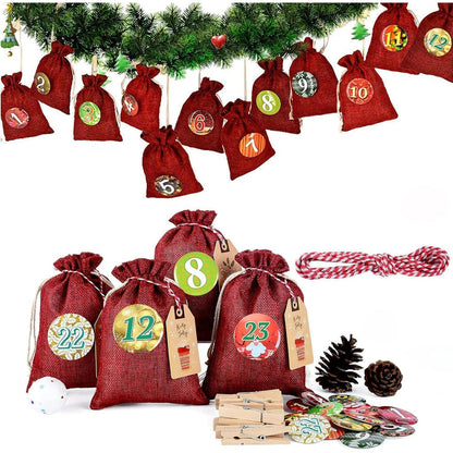 Adventskalender Kette zum Befüllen 2026 Weihnachten