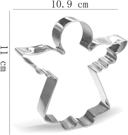 Engel Ausstechform 11 cm Edelstahl für Kekse und Fondant