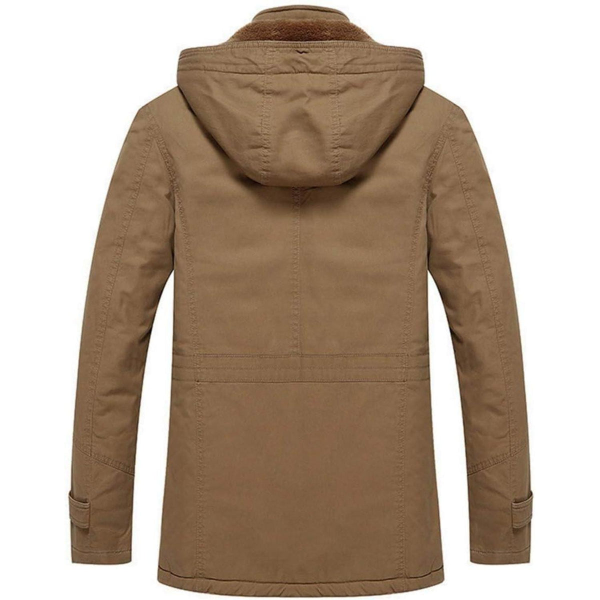 Herren Winterjacke Khaki Gefüttert Militärstil Lässig XXL