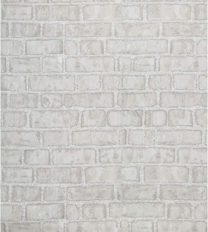 Graue Vintage Brick Selbstklebende Tapete 44x1000cm