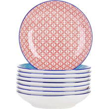 8-teiliges Suppentellerset bunt – Tiefteller 21,5 cm