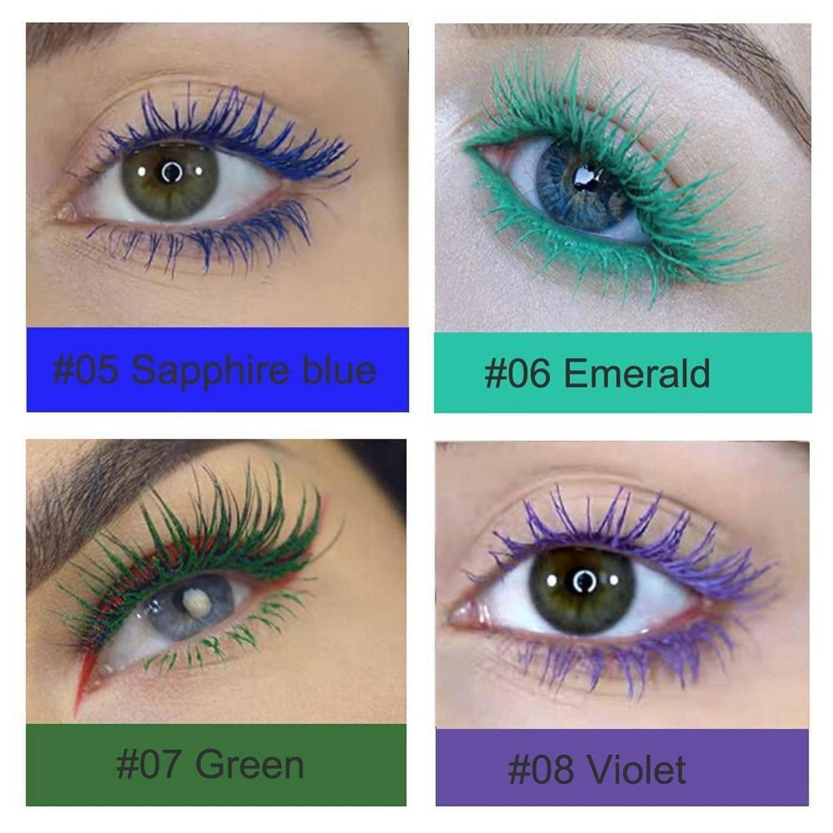 4D Mascara: Lange, dichte Wimpern in Weiß