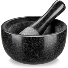 Granit Mörser mit Stößel 580ML Steinmörser Gewürzmörser