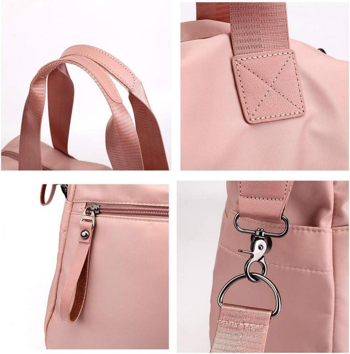 Schwarze Damen Schultertasche Hobo Handtasche Messenger Umhängetasche
