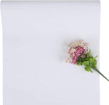 Selbstklebende Weiße Tapete Abnehmbar 40x500cm für Wohnzimmer Küche