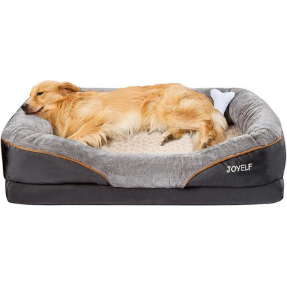 Orthopädisches Hundebett mit Memory-Schaum, abnehmbarer Bezug, XL