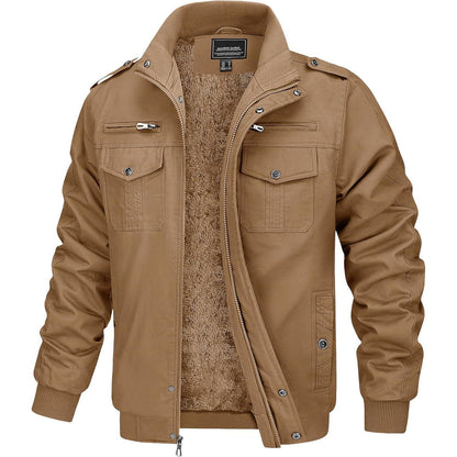 Herren Fleecejacke Winterjacke Warm & Funktional – Outdoor Parka 3XL