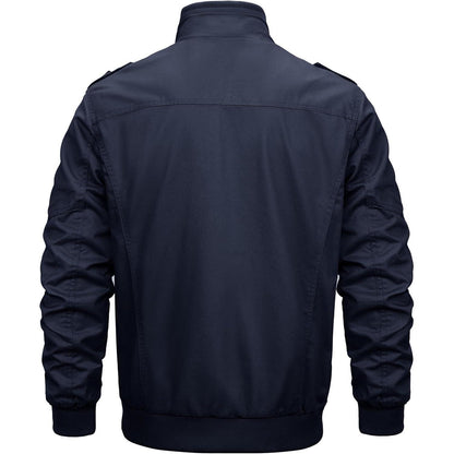 Herren Winterjacke warm gefüttert mit Taschen Dunkelblau S