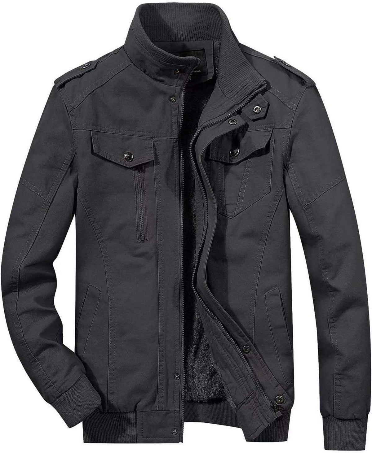 Herren Winterparka Warm Gefüttert Jacke Militär Style