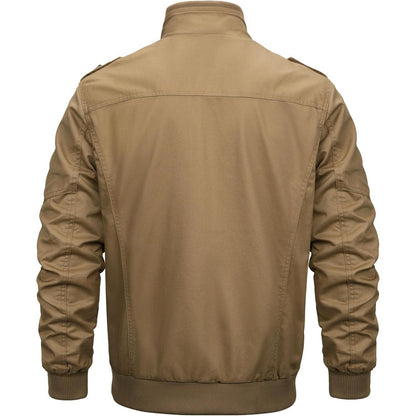 Herren Winterjacke warm gefüttert mit vielen Taschen Khaki M