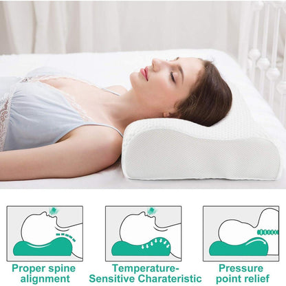 Memory Foam Nackenstützkissen Waschbar Abnehmbar