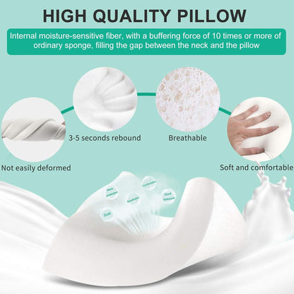Memory Foam Nackenstützkissen Waschbar Abnehmbar