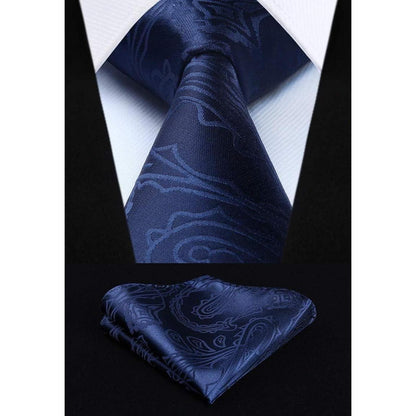 Enlision Herren Paisley Floral Jacquard Weste Krawatte