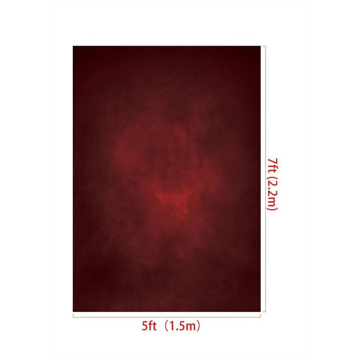 2x3m Fotohintergrund Rot Schwarz Farbverlauf Samt Textur