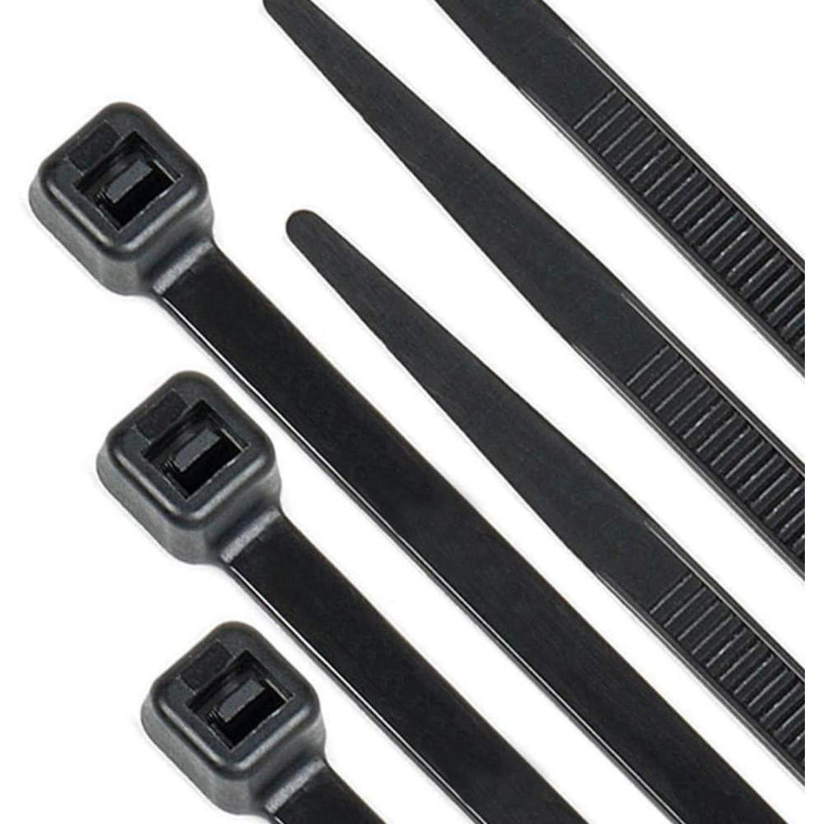 300mm Kabelbinder Schwarz 100er Pack – Nylon, UV-Beständig
