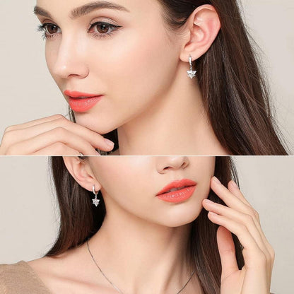 Elegante GW Silber 925 Ohrringe mit Zirkonia, Geschenk für Frauen