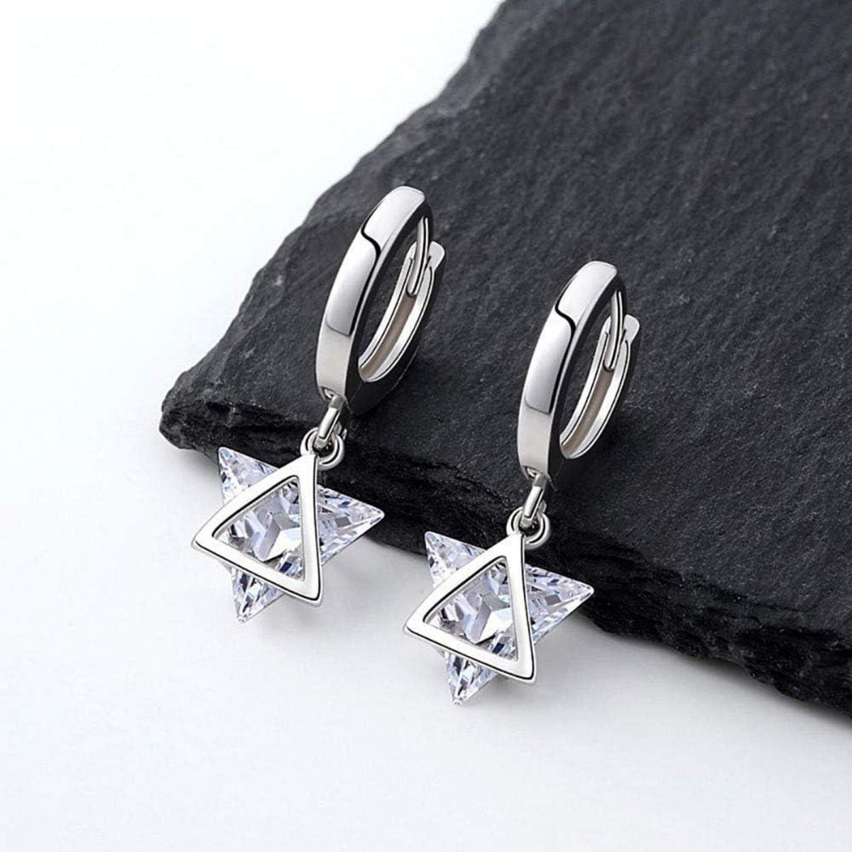 Ohrringe Silber 925 Zirkonia Hängend Damenohrringe Geschenke Frauen