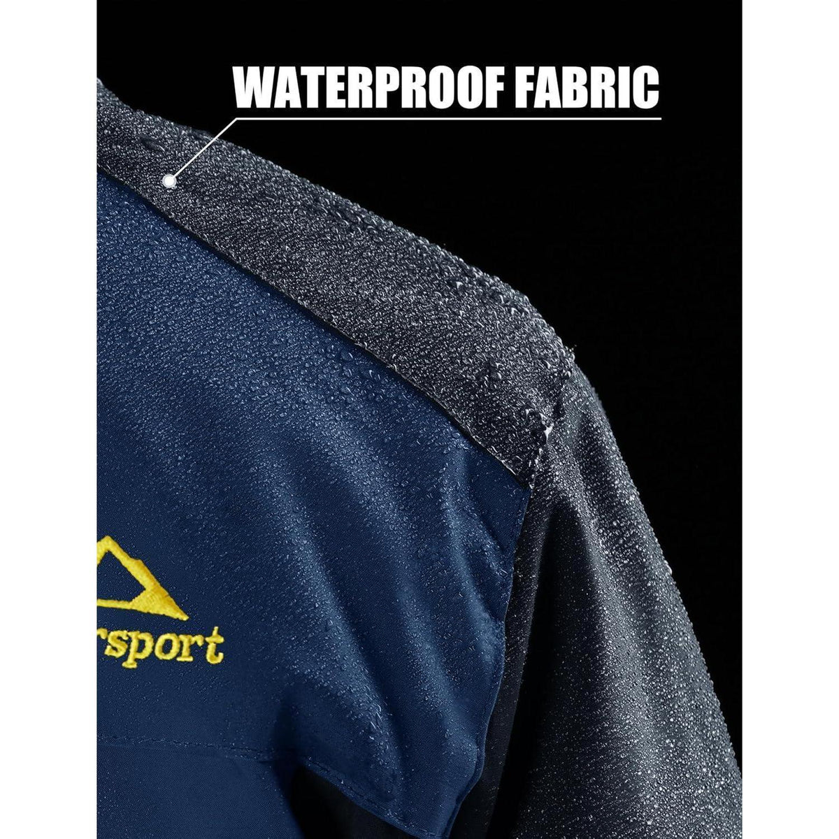 Herren Fleecejacke Winter Warm Gefüttert Skijacke Blau M