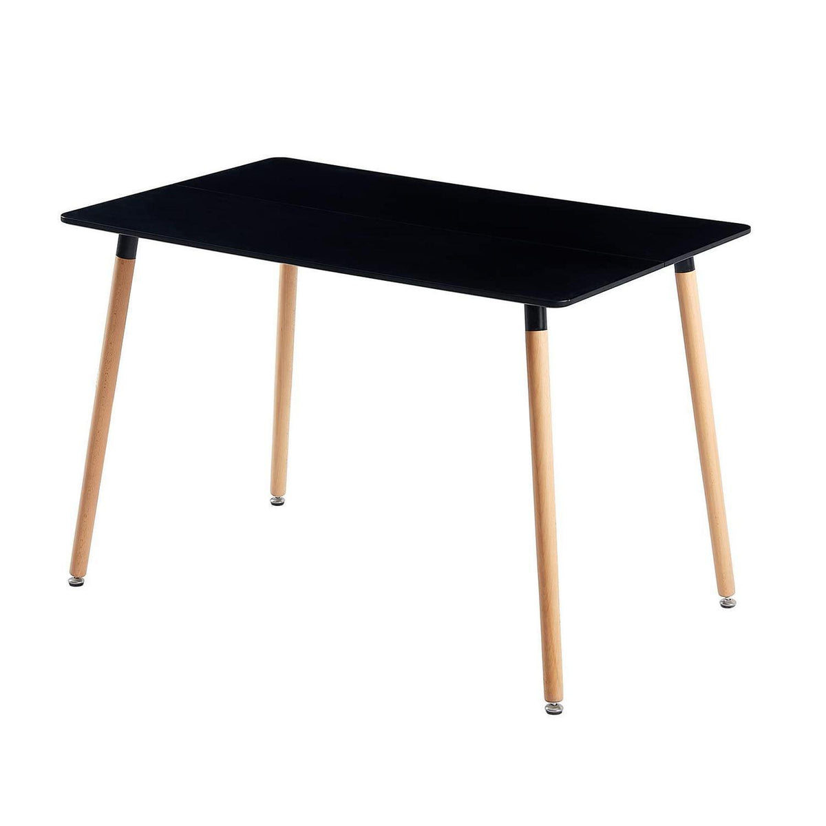 Esstisch rechteckig Schwarz 110x70 cm – MDF Buchenholz