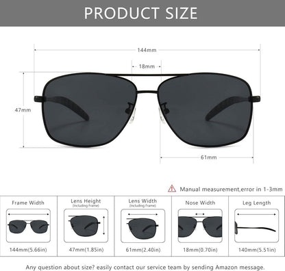 Polarisierte Herren Sonnenbrille Metallrahmen Angeln Golf