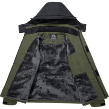 Herren Winter Skijacke Fleece Gefüttert Wasserdicht