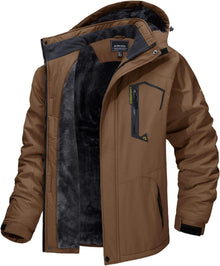 Herren Skijacke Winter Fleece Gefüttert Softshell Wasserdicht