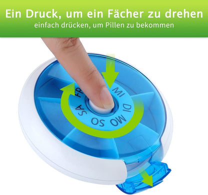 Opret Tablettenbox 7 Tage Medikamentenbox Klein Blau