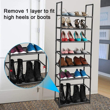 esonstyle 8 Ebenen Schuhregal für 16-20