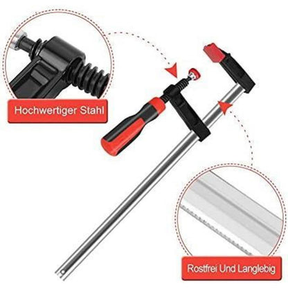 4er Set F-Zwingen für Holzbearbeitung – 50x300mm