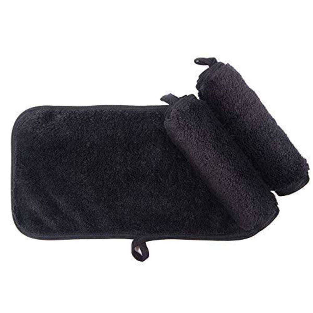 Make-Up Entferner Tuch 3er Pack Mikrofaser Schwarz 15cm x 30cm