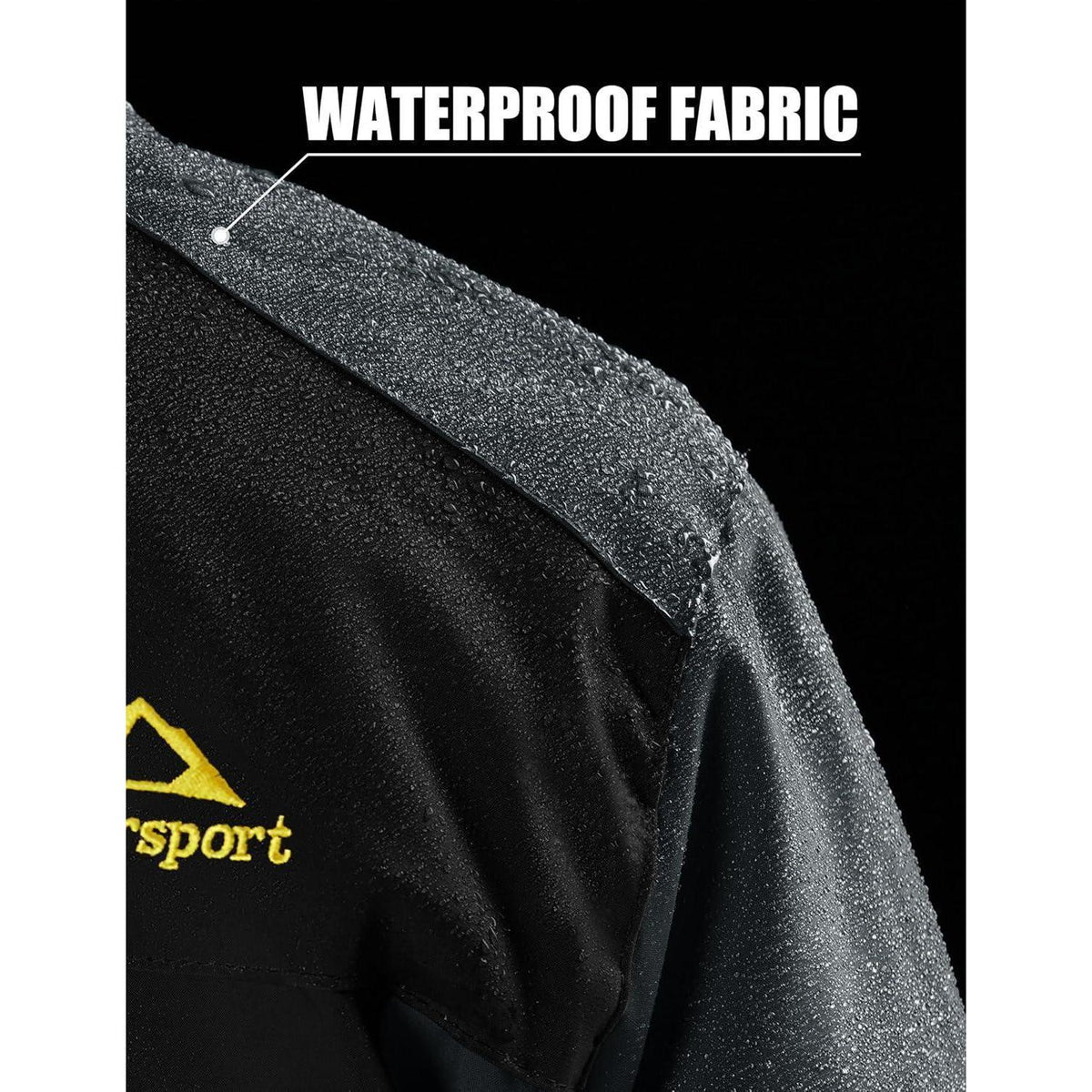Herren Fleecejacke Winter Warm Gefüttert Skijacke Winddicht Wasserdicht
