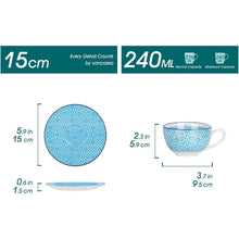 Vancasso Macaron 8-teiliges Kaffeeservice Set für 4 Personen