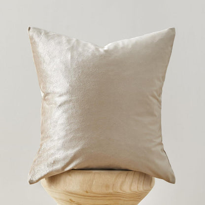Samt Kissenbezüge 45x45 cm - Champagnerfarbenes 2er Set