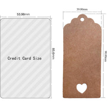 Geschenkanhänger Weihnachtsdesign Kraftpapier 100stk Herz