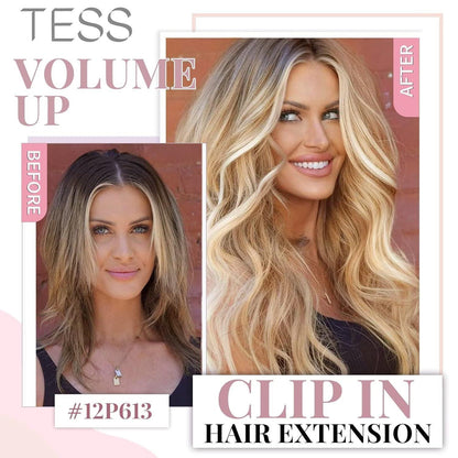 Echthaar Clip-Ins Blond 60cm – Remy Hair, Balayage